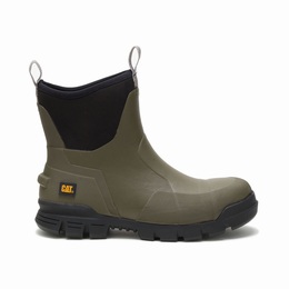 Caterpillar Stormers Steel Toe Work Férfi Bakancs Olivazöld, HU-C021